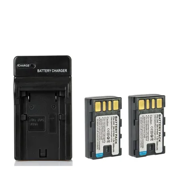 

2pcs 7.2V 1000mAh BN-VF808 BN VF808 Digital Camra Battery + Charger for JVC GR-D750 GR-D760 GR-D740 GR-D770US GR-D750US GR-D770