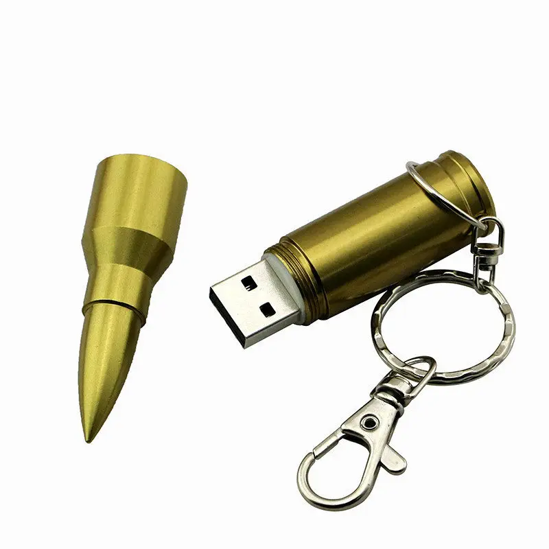 Металлический флеш-накопитель Bullet, USB флеш-накопитель, 4 ГБ, 8 ГБ, 16 ГБ, 32 ГБ, 64 ГБ, USB 3,0, флеш-накопитель с цепочкой для ключей, высокоскоростной Usb диск