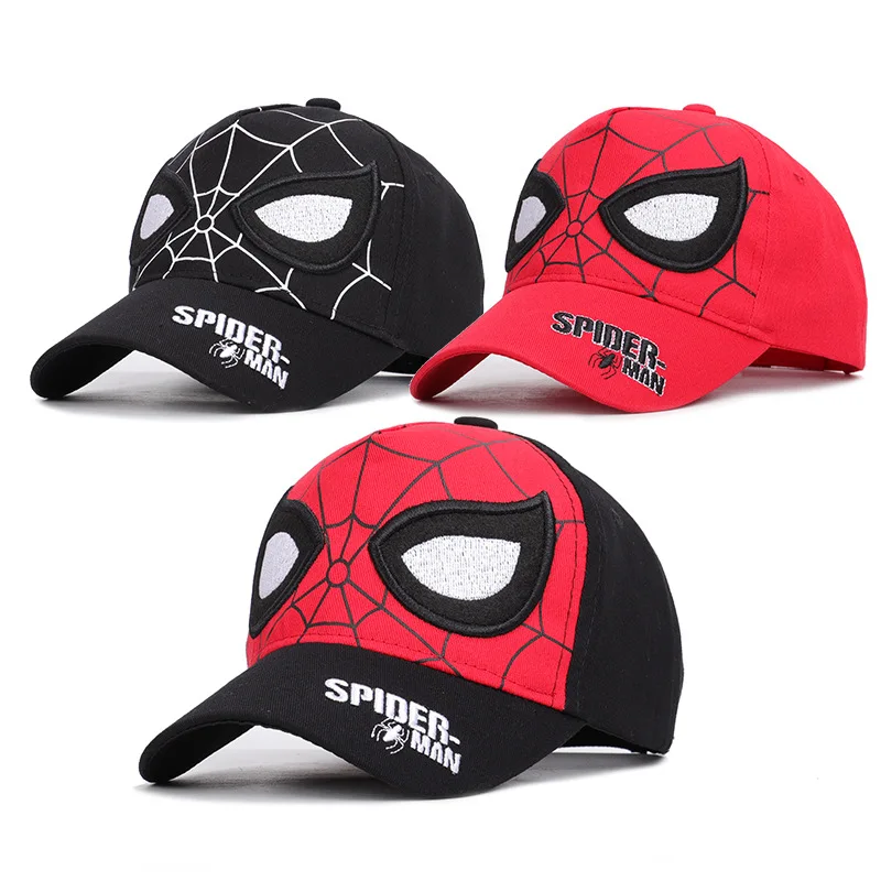 

2019 stock-in-the-time children's hat, spring boy's sun-cap, sun-cap embroidery, spider-man baseball cap