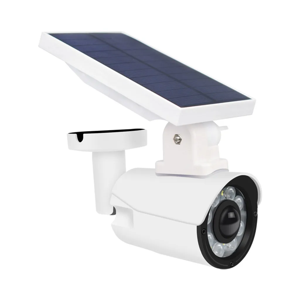 

25#T10 solar battery dual energy supply simulation camera light Outdoor fake camera video home security solar battery light