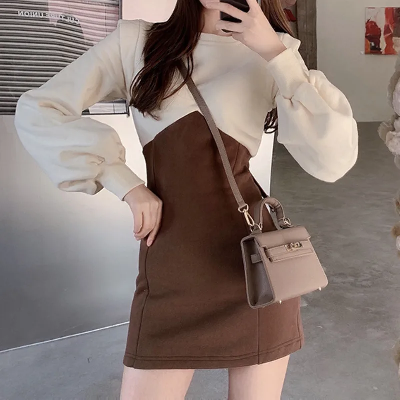 Женское платье из двух частей на раннюю осень дизайнерская нишевая юбка с