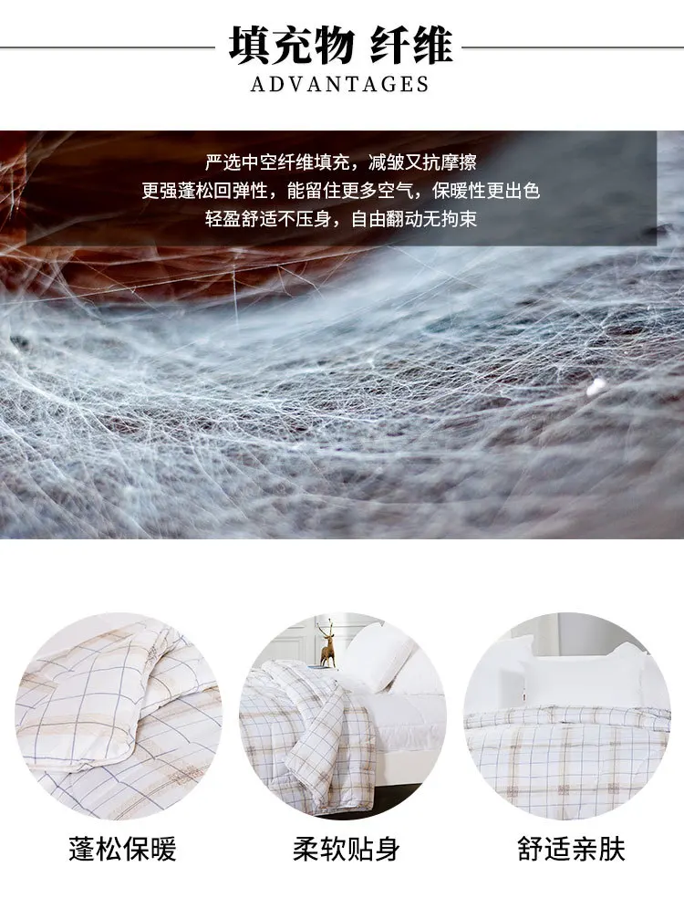 Spring And Autumn Quilt Manufacturers Direct Selling DOHIA Feather Velvet Thick Winter Quilt Pattern Hotel Bedding Article Duvet