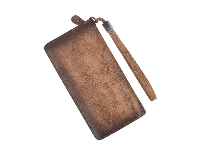New Genuine Leather Lady Wallets Women Long Wallets Purses Clutch Bags Ladies Wallet With Cell Phone Pocket Card Holder