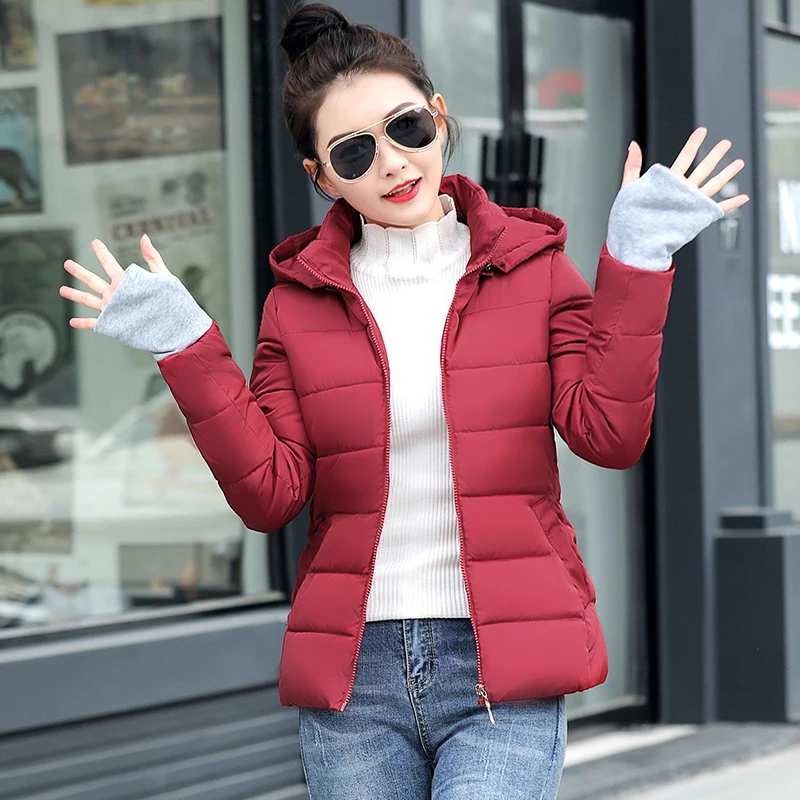 Осенне зимняя женская куртка с хлопковой подкладкой большие размеры Женские