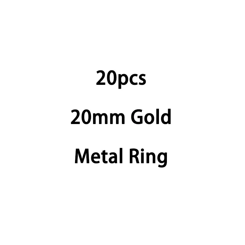 20mm Gold 20 штук металлическое связующее шарнирное кольцо золотое кольцо открывающийся круг кольца для книг для скрапбукинга альбом офисное кольцо для переплета на блокнот - Цвет: 20mm Gold