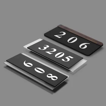 

Modern house numbers custom sign Acrylic door number sticker house plate for Apartment Villa Hotel home decor