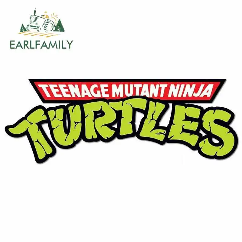 

EARLFAMILY 15cm x 5.8cm for Tmnt Ninja Turtles Logo Funny Car Stickers Fine Decal Waterproof Anime Vinyl JDM VAN Accessories