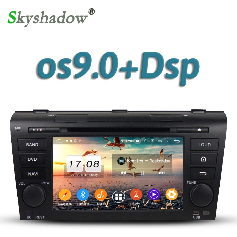 Автомобильный DVD плеер TDA7851 Android 10 Восьмиядерный 4 Гб + 32 ГБ GPS Google Map радио Wi Fi Bluetooth 5