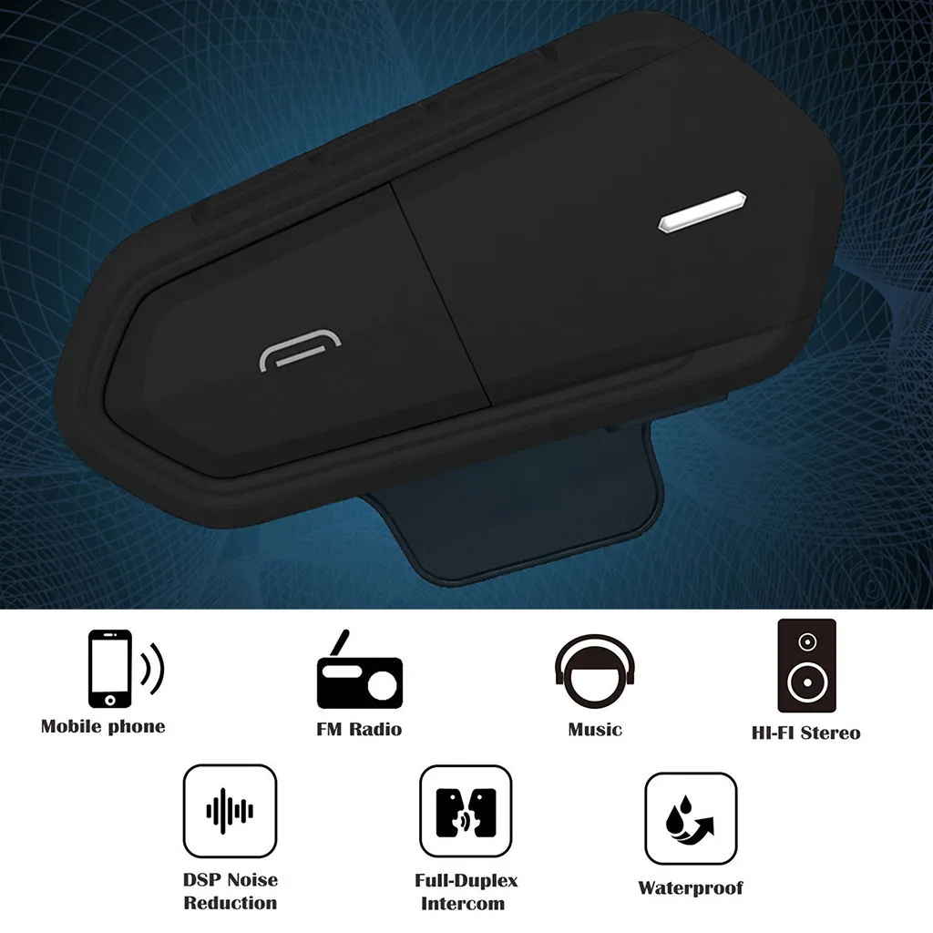 Модный мотоциклетный шлем беспроводная гарнитура c Bluetooth Водонепроницаемая гарнитура Hands-Free FM Радио стерео fin de ouvido sem fio# guahao