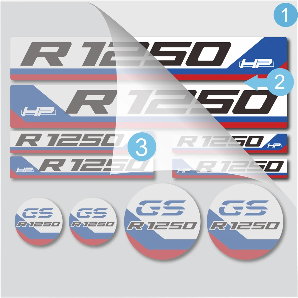 Reflexivo à Prova Tanque de Combustível do Corpo Conjunto para Bmw Nova Motocicleta Adesivo Corpo Dwaterproof Água Caixa Logotipo Decalques Kit R1250 hp R1250gs 2 caixa logotipo decalques kit conjunto para bmw r1250 hp r1250gs r1250gs hp