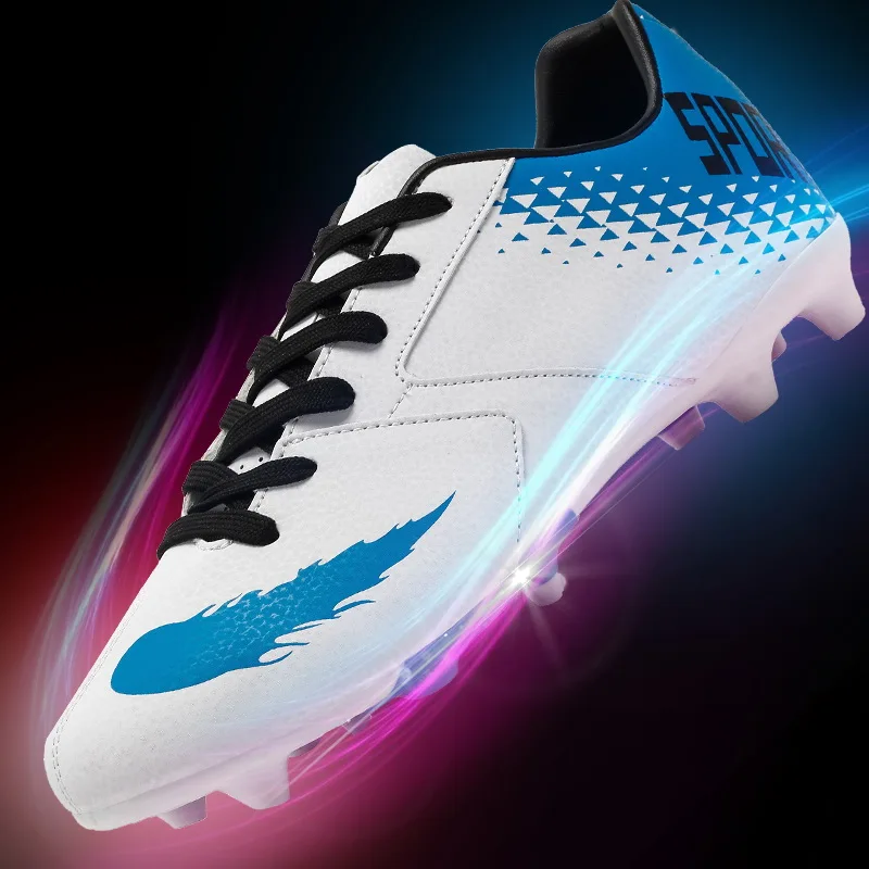 

Teenager Soccer Football Shoes TF Turf Rubber Soles Football Boots Outdoor Sports Training Soccer Shoes Sneakers EU 35-44