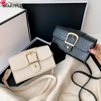 

Women Casual Shoulder Messenger Bags PU Leather Pure Color Chain Tote Purses Youth Ladies Simple Versatile Bag