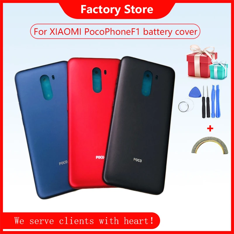 Задняя крышка батареи для Xiaomi Pocophone F1 Poco Корпус + Кнопки громкости/мощности |