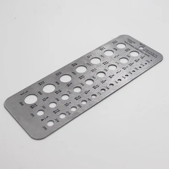 

29 Size Fractional Measuring Professional Bolt Wire Portable Drill Bit Gauge British System Stainless Steel Diameter Accurate