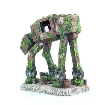 

2020 New Autobot Robot Dog Shape Aquarium Landscape Decorations Simulation Fish Tank Pet