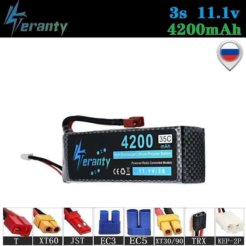 100% Ёмкость 3S 11 1 v 4200 мА/ч 35C LiPo Батарея для дрона с дистанционным управлением RC
