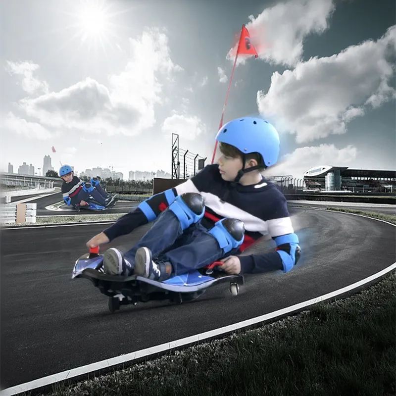 Daibot Hoverboard Skateboard 3 Wheels Self balancing Scooters 9 Inch 120W Drift Electric Tricycle Scooter With Handlebar (14)