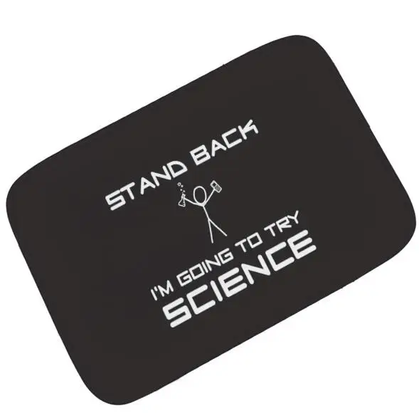 Nerdy Stand Back I Am Going To Try Science Doormat Funny Bath Mat Rug  Carpet For Geeks Entrance Floor Mat Rubber Home Decor Gift - Mat -  AliExpress