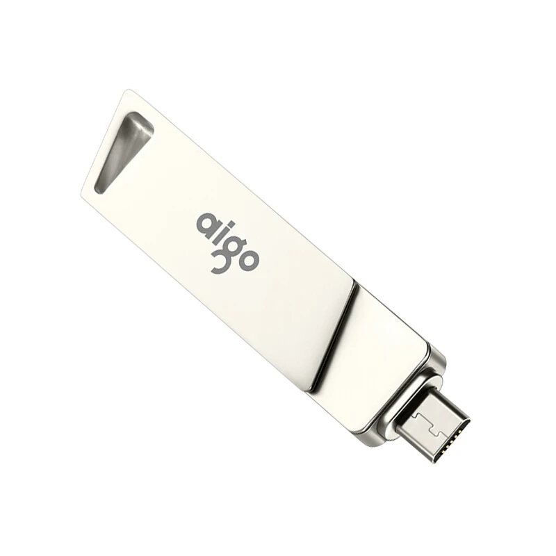 Aigo micro usb Высокоскоростной флеш-накопитель usb 3,0 для Android металлический автомобильный игровой usb 16G двойной интерфейс флеш-накопитель memoria usb флешка 3,0