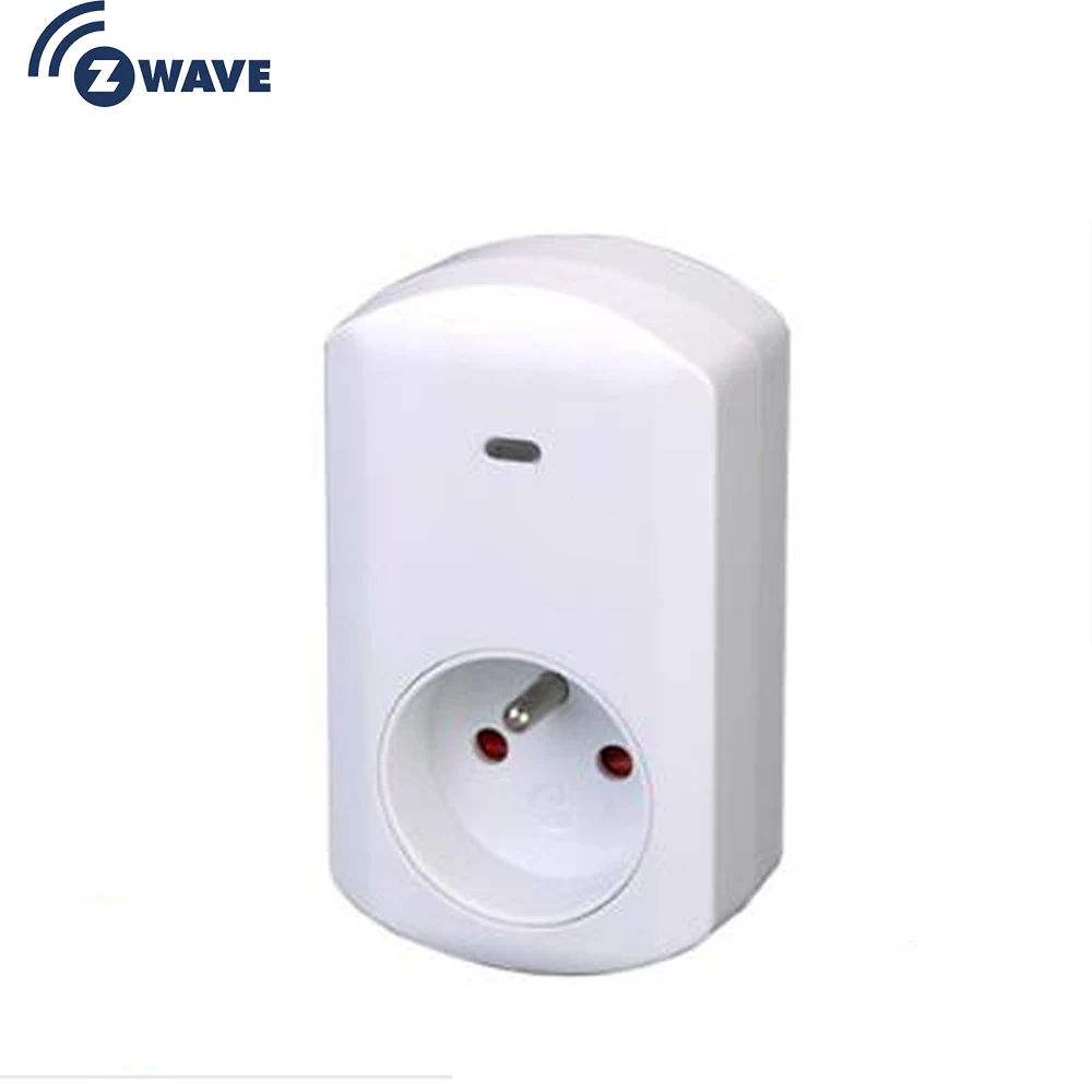 

Haozee Z-Wave Smart Energy Plug In With Meter Function French Type Plug-in ON/OFF Z Wave 868.4MHz Video Frequency