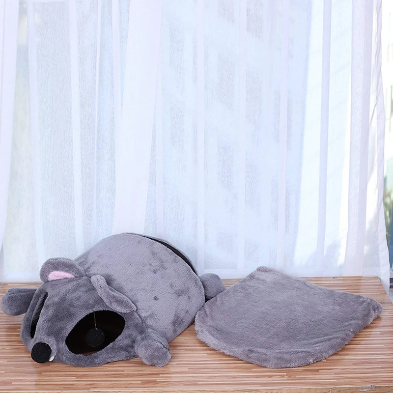 

Hot Sale Soft Pet House Dog Bed Cat Small Animal Products Gray Mouse Pet Nest