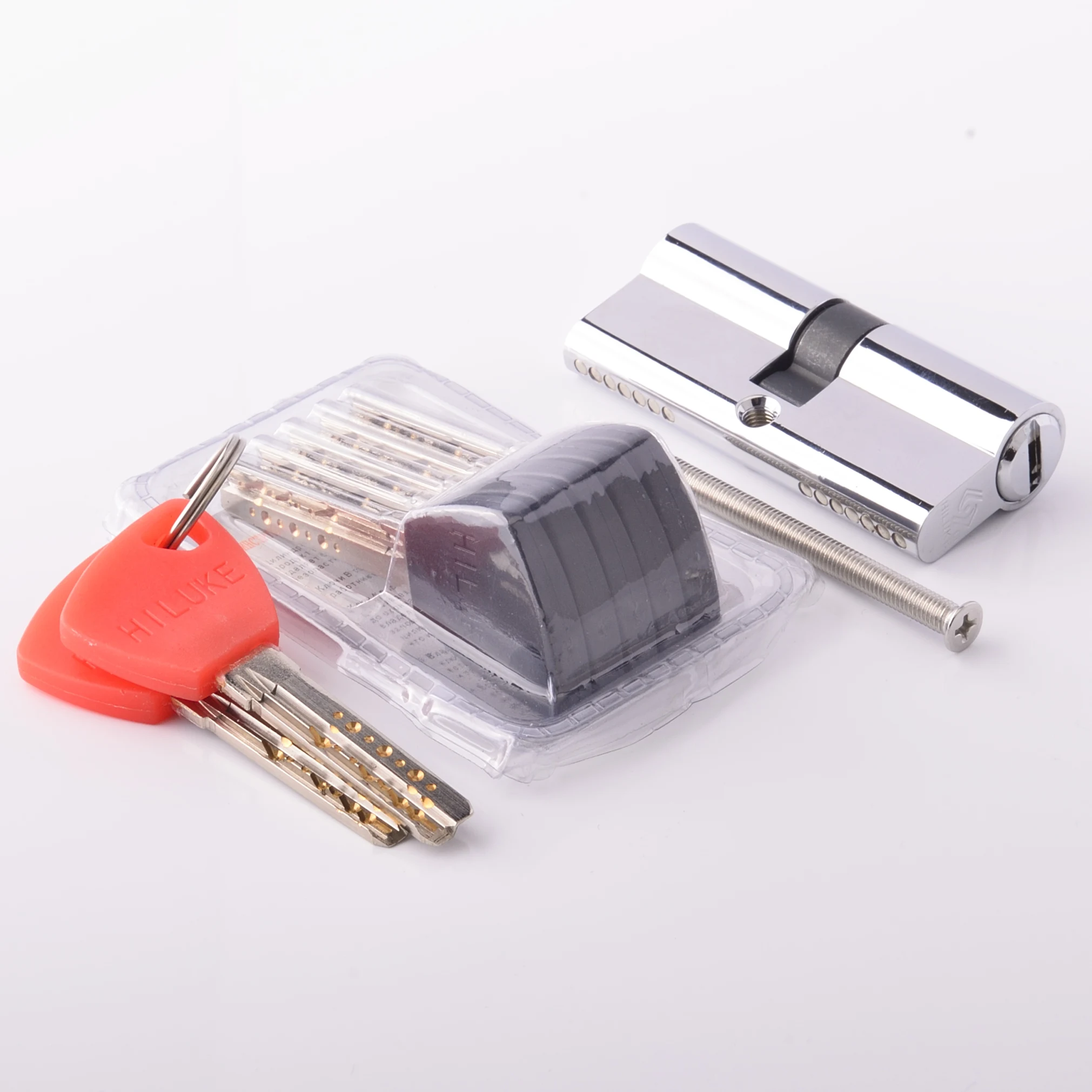 

HILUKE Cylinder Safe Lock European Size Lenght 70mm Double Side Open Center And Uncenter 90mm 7keys