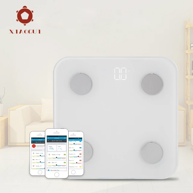 XiaoGui APP Digital Scale, Body Weight with a Tape Measure, Electronic  Bathroom Scales, Smart Connected Balance