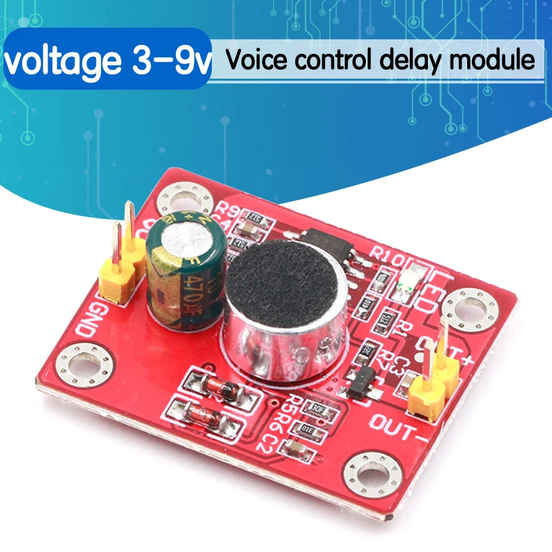 Модуль задержки со светодиодным голосовым управлением светодиодный двигатель с