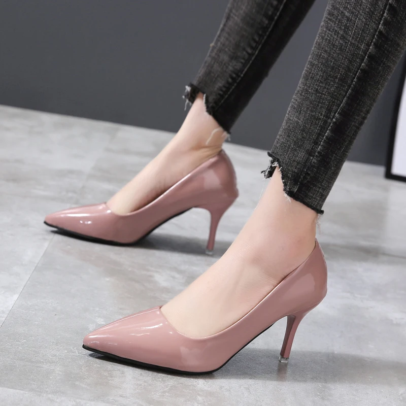 Women's Pumps 7cm Thin Heels  Dress Classic Shoes Super Big Size 49 50 Plus Size megamarketplace Experience both style and co...