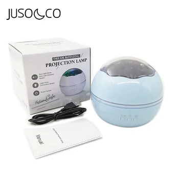 

JUSOCCO Night Light Projector Spin Starry Sky Star Master Rotating Children Kids Baby Sleep Romantic Led USB Lamp Projection