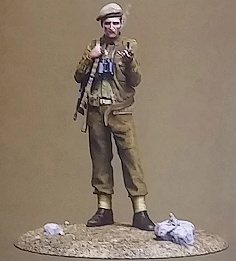 1/35 солдат Неокрашенная смола фигурка комплект
