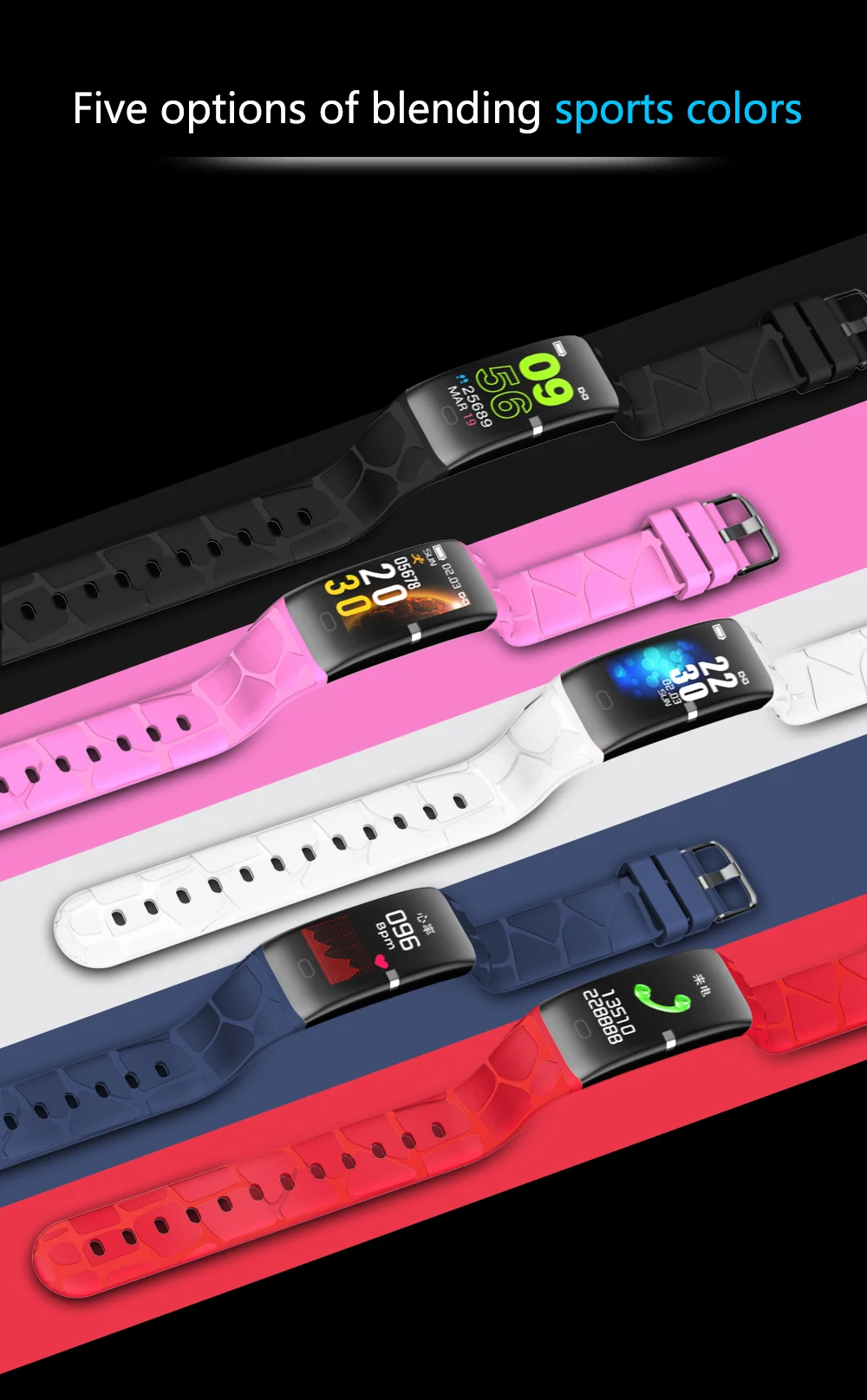 fitnesstracker smartwatch para android ios monitor de
