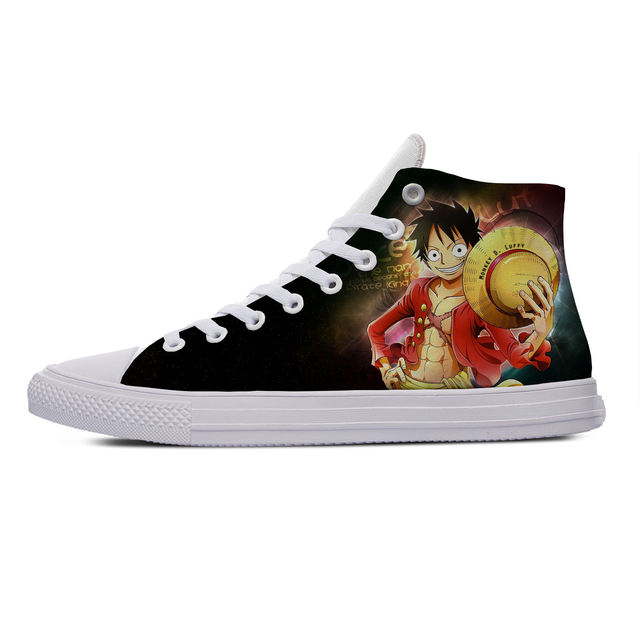 ONE PIECE MONKEY D.LUFFY THEMED HIGH TOP SHOES