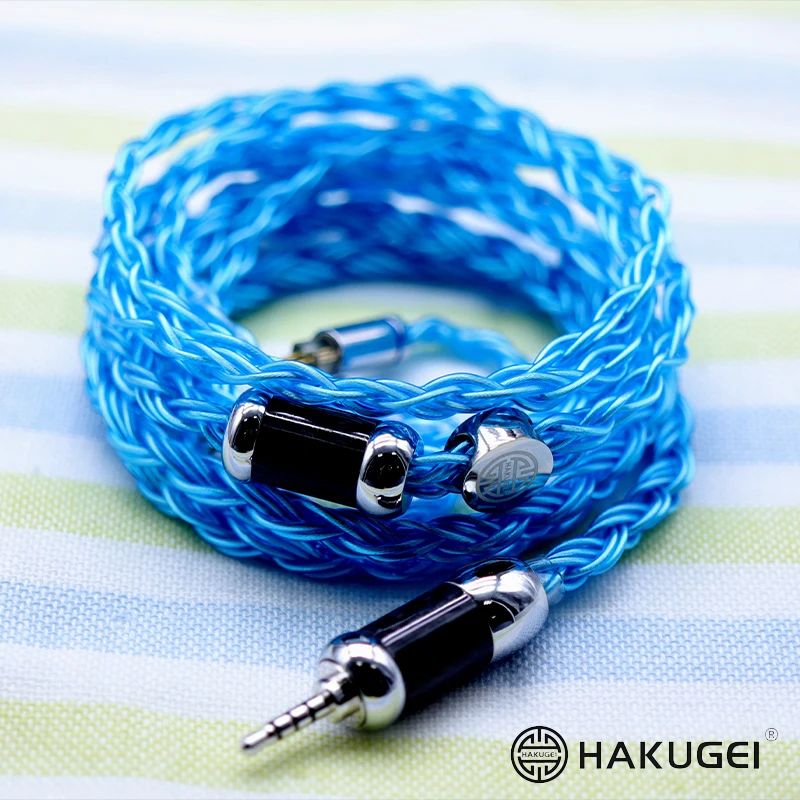 

FENGEU HAKUGEI ICE MOON LIQUID NITROGEN FROZEN Litz Silver Plating 7NOCC Earphone Upgrade Cable MMCX 2Pin 0.78mm for KXXS S8