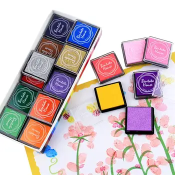 

20pcs Multi-Colored Giant Ink Pads Stamp Pads For DIY Craft Scrapbooking Finger Paint Ink Pad Set Handicraft Drawing Supplies