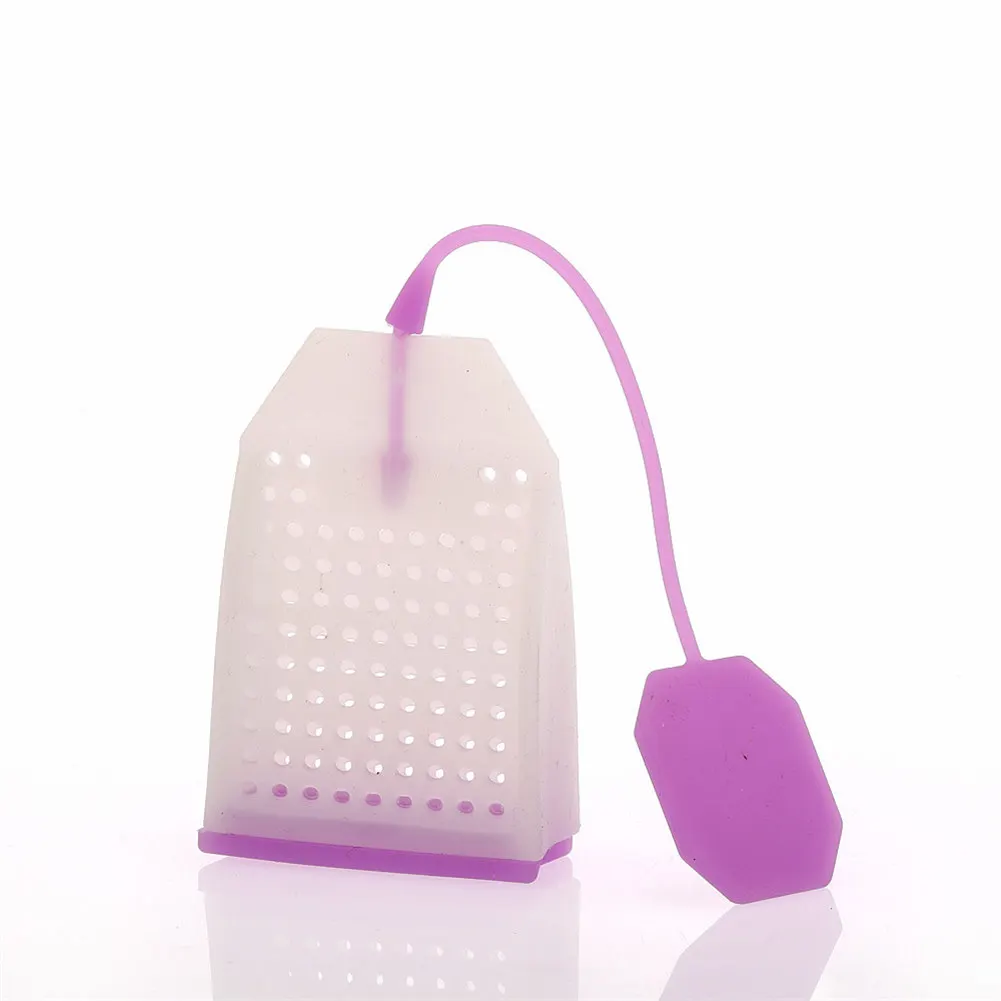 

Bag Shaped Silicone Tea Filter Accessories Multi-purposeTea Leak Brine Ingredients Herbs Strainer Hot Pot Soup Maker