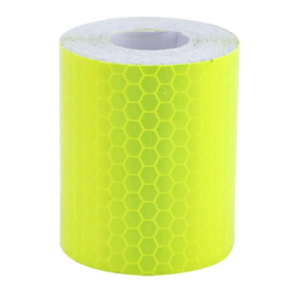 Отражатель для автомобиля, грузовика, самоклеящаяся Предупреждение лента, рулонная пленка, обертывание, наклейка, украшение, светоотражающие полосы, Стайлинг - Цвет: Yellow