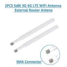 2 шт./компл. Omnidirection Wifi гибкая антенна SMA разъем 4GLTE маршрутизатор внешний B593 E5186 B315 B310 698-2700 МГц аксессуар