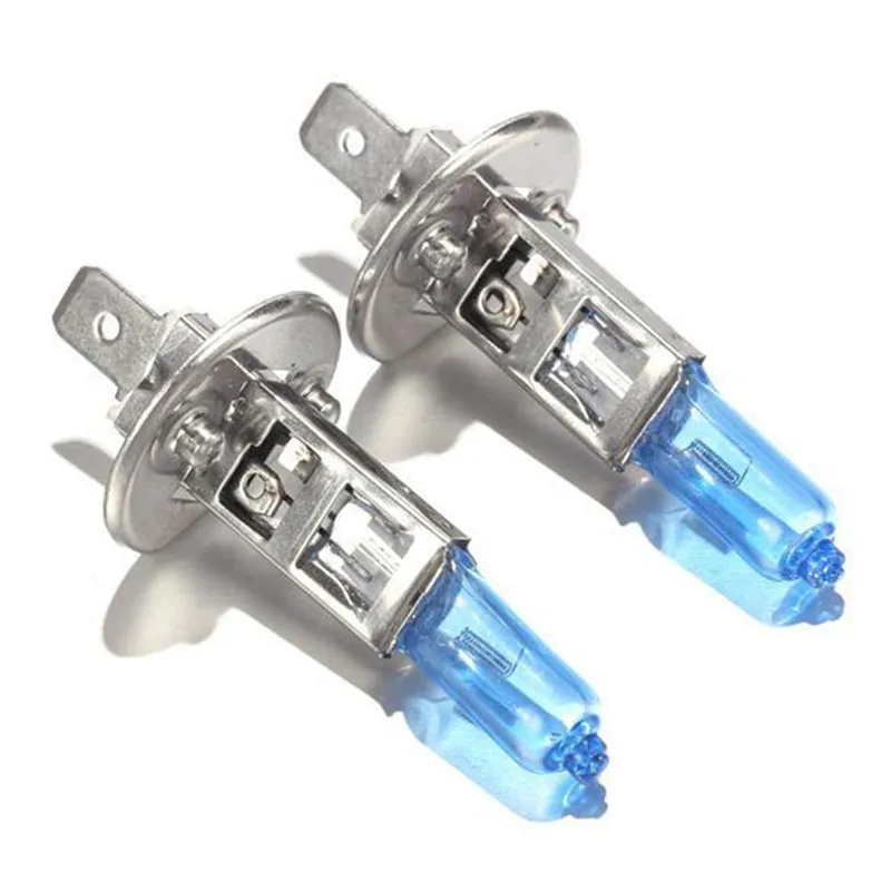 Uds H1 100W Super brillante blanco 12V luces de niebla bombilla halógena coche de la fuente de luz de estacionamiento del coche de alta potencia faro Auto iluminación de la lámpara