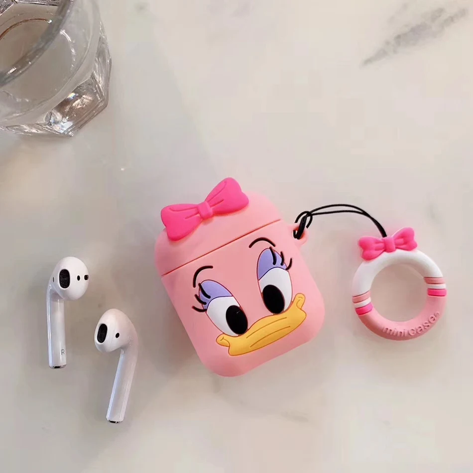 3D чехол для наушников Airpods 2 чехол силиконовый Кот мультфильм милые наушники чехол для Apple Air Pods Чехлы для наушников Аксессуары - Цвет: 11