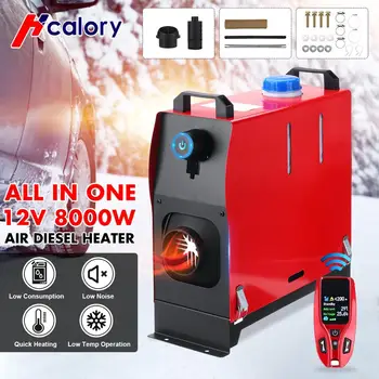 

All in One Car Heater Heating 12V 8000W Diesels Air Parking Heater New Remote control Parking Warmer For Car Truck Bus Boat RV