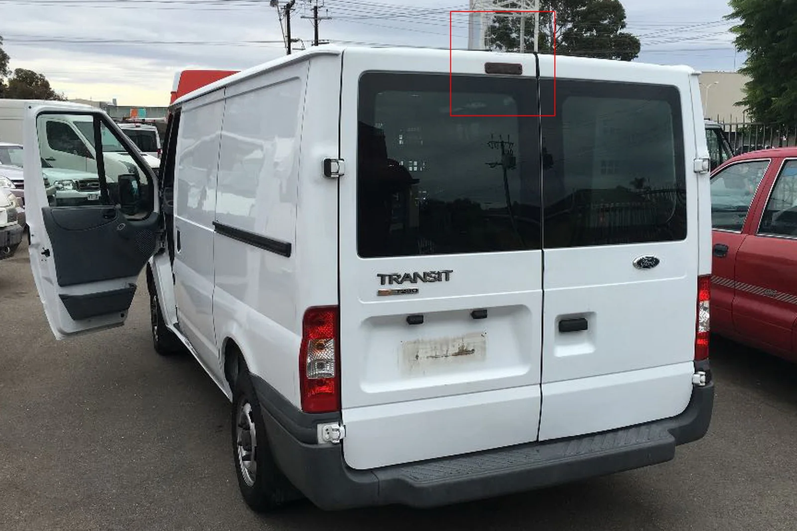 1x красный 3-й третий светодиодный светильник высокого уровня для Ford Transit MK7 2006