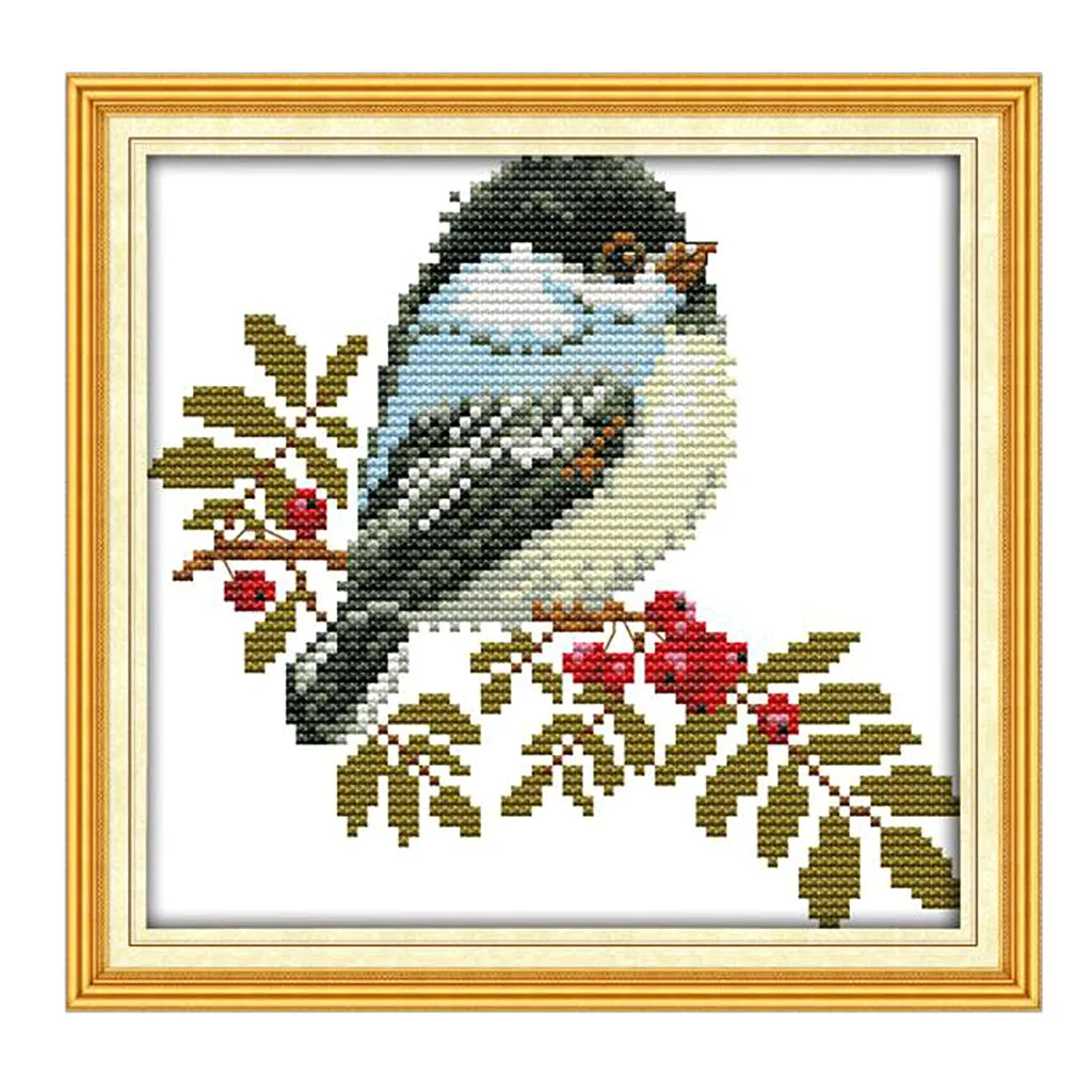 Stamped Cross Stitch Starter Kits Beginners Cross-Stitching Embroidery Kit Accurate Dimensions Needlecrafts Needlepoint 
