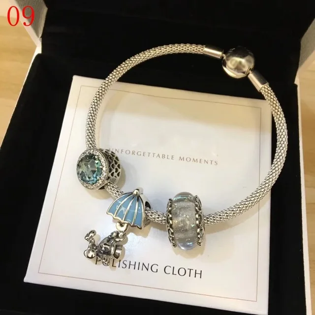 

Keris Store High Quality 1:1 100%925 Pure Silver Beads Star Of The Sea Bracelet Free Shipping