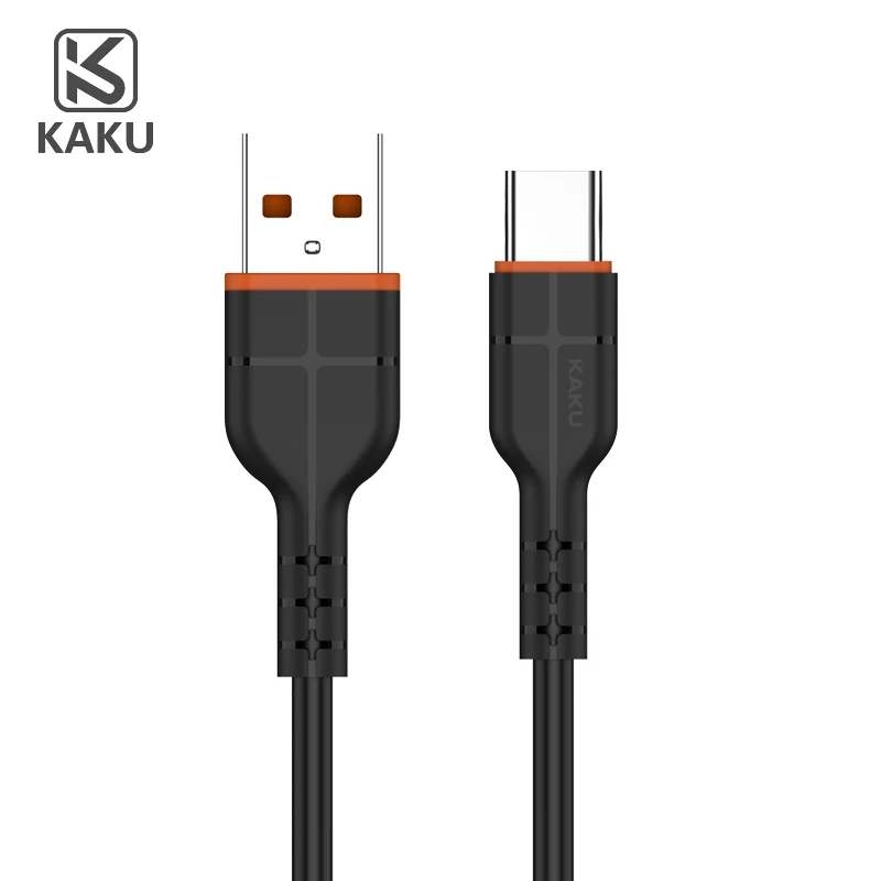 KAKU 3.2A Быстрая зарядка usb type C кабель для Xiaom Redmi Note 7 Быстрая зарядка type-C кабель для huawei P30 зарядное устройство - Цвет: Черный