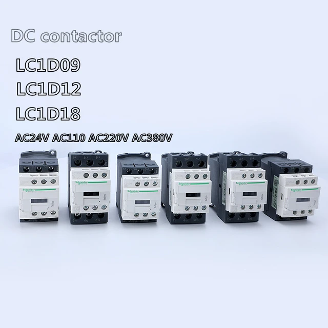 Schneider AC contactor LC1D09 LC1D12 LC1D18 BC7 F7C M7C Q7C 24V 110V 220V  380V - AliExpress