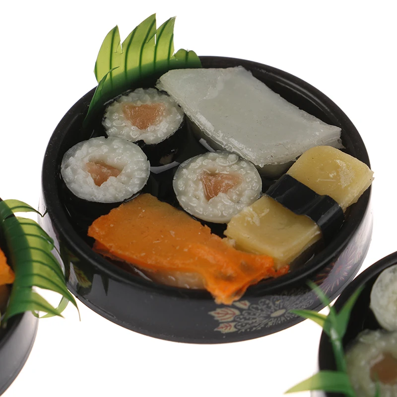1 Stück 1/6 Dollhouse Miniature Janpanese Sushi Reis Roll Für Puppen PretendFYE 