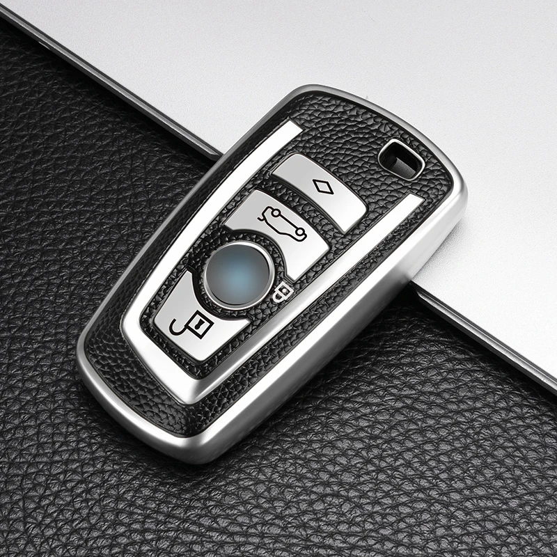 Key Protector Leather + TPU Car Key Cover Case for BMW 520 525 F30 F10 F18 118i 320i 1 3 5 7 Series X3 X4 M3 M4 M5 Accessories