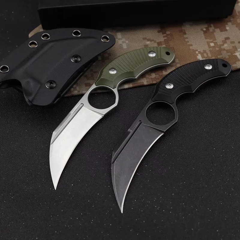 HS инструменты на открытом воздухе тактический нож Karambit кемпинг выживания Охота коготь ножи многоцелевой инструменты DC53 лезвие охотника ножи