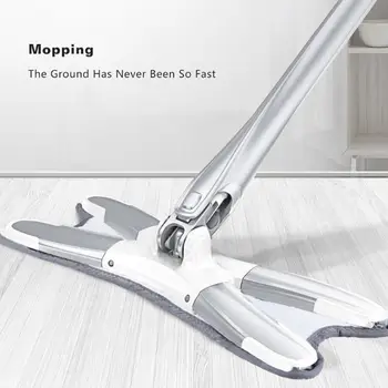 

360 Degree X-type Microfiber Floor Mop Hand-free Wash Flat Mop Manual Extrusion Household Cleaning Tools Magic Cleaner Lazy Mop